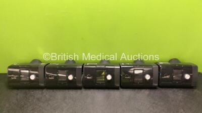 5 x ResMed AirSense 10 Autoset CPAP Units (Untested Due to No Power Supplies, All Missing Humidifier Chambers, 1 x Missing Side Door - See Photos)