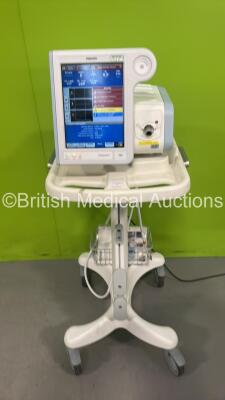 Philips Respironics V60 Ventilator on Stand Software Version 2.10 - Total Power On Hours 8045 (Powers Up) *SN 100136166*