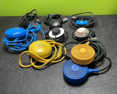 Job Lot Including 2 x Covidien Valleylab Bipolar Dome Footswitches, 2 x Eschmann Electrosurgery Footswitches, 1 x Dual Electrosurgical Diathermy Footswitch and 3 x Single Electrosurgical Diathermy Footswitches