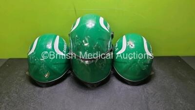 4 x Ambulance Helmets