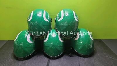 5 x Ambulance Helmets (Marks on All Units)