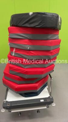 Huntleigh Lifeguard Patient Trolley with 9 x Hospital Bed Mattresses - 3