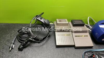 Mixed Lot Including 1 x Welch Allyn REF 49540 Headlight, 1 x Micro Life BP Meter with BP Cuff, 2 x Haeberle Mirrotherm Mini Heater Units and 1 x PARI Nebulizer *SN 0044,9701028, 912341, 2W12E07721*