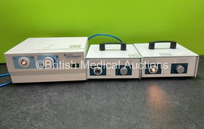 Job Lot of Light Source Units Including 1 x Seward Lightmaster Halogen Lightsource (Powers Up) 2 x Seward Thackray Instruments Light Master Halogen Light Sources (1 Powers Up, 1 No Power) *SN LM100009, NA, NA*