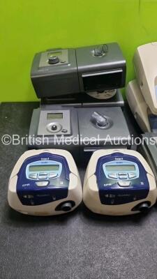 Mixed Lot Including 5 x Philips Respironics Remstar Auto C - Flex Humidifiers with 4 x Humidifier Chambers, 1 x Philips Respironics Remstar Auto A - Flex Humidifier, 2 x Resmed S8 Escape CPAP Units, 2 x Resmed S6 CPAP Units, 1 x ResMed S9 Escape CPAP Unit - 2