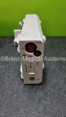 Job Lot Including 1 x Philips IntelliVue X2 Handheld Patient Monitor Including ECG, Sp02, NBP, Temp and Press Options (Powers Up Slight Damage to Casing - See Photo) and 1 x Philips Philips M3015A Opt C06 Microstream CO2 Module Including CO2, Press and T - 2