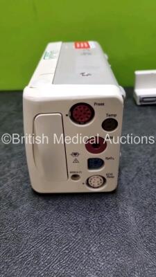 Job Lot Including 1 x Philips IntelliVue X2 Handheld Patient Monitor Including ECG, Sp02, NBP, Temp and Press Options (Powers Up Slight Damage to Casing - See Photo) and 1 x Philips Philips M3015A Opt C06 Microstream CO2 Module Including CO2, Press and T - 3