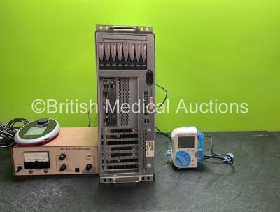 Mixed Lot Including 1 x Invitrogen Qubit 2.0 Fluorometer with 1 x AC Power Supply (Powers Up) 1 x Abbott Freego Pump (Powers Up with Alarm) 1 x D E Hokanson Inc EC-4 Plethysmography Recorder (Powers Up) 1 x Siemens Model 10498362 Console (Powers Up)