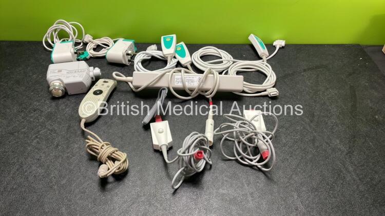 Mixed Lot Including 2 x B Braun Infusomat AC Power Supplies, 3 x B Braun Space PCA Controllers, 1 x Siemens SSC819 Switch, 2 x Philips REF 989803144241 Monitoring Cablesand 1 x Philips 6274 Controllers