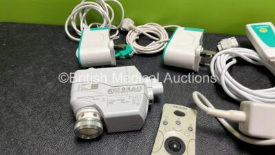 Mixed Lot Including 2 x B Braun Infusomat AC Power Supplies, 3 x B Braun Space PCA Controllers, 1 x Siemens SSC819 Switch, 2 x Philips REF 989803144241 Monitoring Cablesand 1 x Philips 6274 Controllers - 2