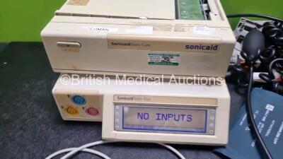 Mixed Lot Including 1 x Sonicaid Team Duo Fetal Monitor 2ith 3 x Transducers, 3 x BP Cuffs with 5 x Gauges - 2