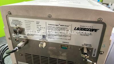 Laserscope Aura XP Laser Part No 10-8124 with Footswitch (Unable to Power Up Due to No Key) *S/N 0939* - 5