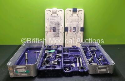 Job Lot Including 1 x DePuy LCS Complete Tibia Insert Trials *Set Incomplete* and 1 x Complete Patella Preparation Set *Incomplete*