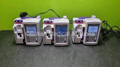 3 x ICU Medical Plum360 Infusion Pumps Version 15.11.00.018 *Mfd 2020* (All Power Up)