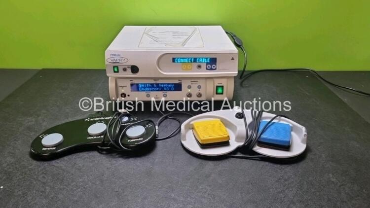 Job Lot Including 1 x Smith & Nephew Dyonics Power Ref 7205841 Control Unit with Footswitch (Powers Up) and 1 x Mitek VAPR3 Electrosurgical Unit with 1 x Footswitch (Powers Up)