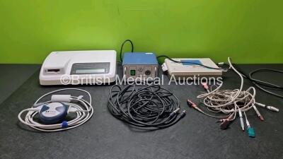 Mixed Lot Including 1 x Cavaterm 3 Version 2.1 Endometrial Ablation Hyperthermia Control Unit (Powers Up with E1 Error) , 1 x RB CLS-100-1 Light Source (Powers Up) 1 x Precision Video Cable, 1 x Covidien BIS LoC 2 Channel and 1 x Nihon Kohden Cardiofax GE