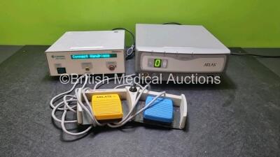 Mixed Lot Including 1 x Linvatec Hall Surgery PowerPro Unit and 1 x Arthrocare Atlas System Controller with 1 x Arthrocare Footswitch (Both Power Up)