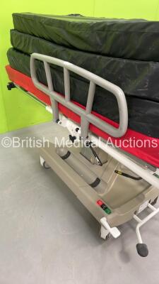Huntleigh Nesbit Evans Patient Trolley with 4 x Hospital Bed Mattresses - 3