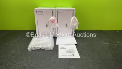 2 x Bristol Maid Drug Control Cabinets with Keys *Both In Excellent Condition*