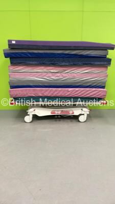 Contour Hydraulic Patient Trolley with 8 x Hospital Bed Mattresses