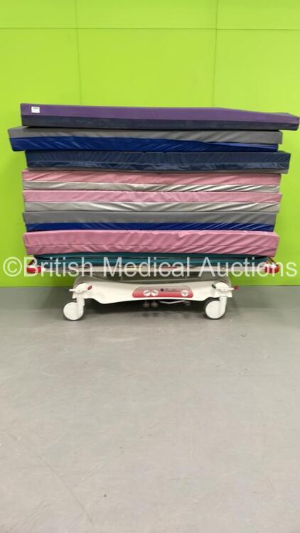 Contour Hydraulic Patient Trolley with 8 x Hospital Bed Mattresses