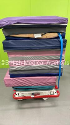 Contour Hydraulic Patient Trolley with 8 x Hospital Bed Mattresses - 3