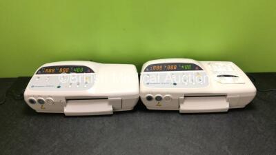 2 x GE Corometrics 170 Series Fetal Monitors with 2 x Power Supplies (Both Power Up) *SN SAS071993390PA / SAS07279912PA*