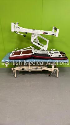 1 x Medi Plinth Hydraulic Patient Examination Couch and 1 x Akron Hydraulic Patient Examination Couch (Hydraulics Tested Working)