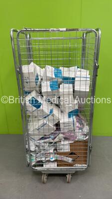 Cage of Mixed Consumables Including Face Masks, Philips Leads and Syringes (Cage Not Included - Out of Date)