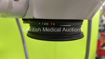 Zeiss OPMI MD T* Surgical Microscope with Zeiss f170 T* Binoculars, 2 x 12,5x/18B T* Eyepieces and Footswitch on - 7