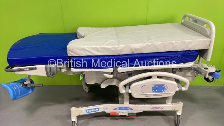 Hill-Rom Affinity 4 Electric Birthing Bed with Mattress and Stirrups (Powers Up)