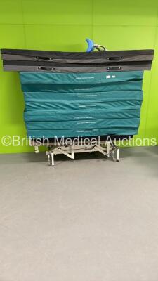 1 x Akron Hydraulic Patient Examination Couch and 9 x Hospital Bed Mattresses