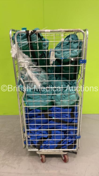 Cage of Inflatable Mattresses and Skid Mats (Cage Not Included)