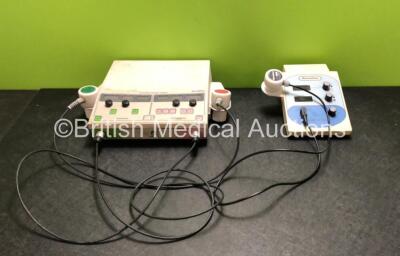 Job Lot Including 1 x Shrewsbury Medical SM3277 Dual Wave Therapy Unit with 2 x Probes / Transducers (Powers Up with Damage to Casing) and 1 x Shrewsbury Medical SM3072 Ultrasound with 1 x Probe / Transducer (Untested Due to No Power Supply)