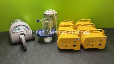 Mixed Lot Including 1 x Hover Matt Hover, 2 x Suction Cups and 6 x Pari Junior BOY SX Nebulizers *SN 2W18B02093, 2W17H01422, 2W17B09008, 2W17B09014, 2W18B01932, 2W17H01282, 2B010328*