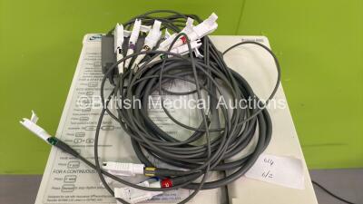 Spacelabs Burdick Eclipse 850 ECG Machine on Stand with 10 Lead ECG Leads (Powers Up) *S/N 92300-004908* - 3