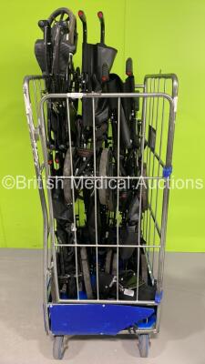 6 x Various Wheelchairs Including Ferno and Lomax (Cage Not Included)