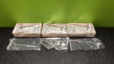 36 x Surgical 5 Inch Scissors (3 x Boxes of 12 - New in Box) *Stock Photo*