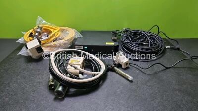 Mixed Lot Including 2 x Ohmeda Vacuum Regulators with 4 x Hoses, 1 x Micromed TOR-500 Transformer, 3 x BP Cuffs and 8 x Laryngoscope Handles