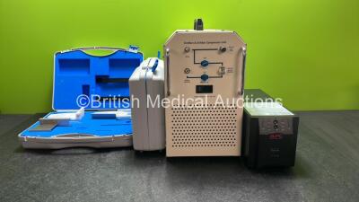 Mixed Lot Including 1 x AXE Systems Model 2382443-2 and 1 x AXE Systems Model 2382443 Device Adapter for GE Digital Senographe, 1 x SimMan & AirMan Compressor Unit (Powers Up) 1 x APC Smart UPS Unit (No Power)