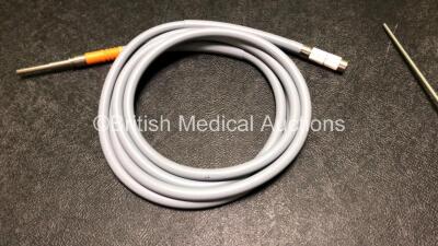 2 x Karl Storz 7230AA 0 Degree Arthroscopes with 1 x Light Guide Cable - Engineer's Report 1: Optical System - No Image, Insertion Tube - No Fault Found, Light Transmission - No Fault Found - - Engineer's Report 2 : Optical System - Poor Image, Insertion - 8