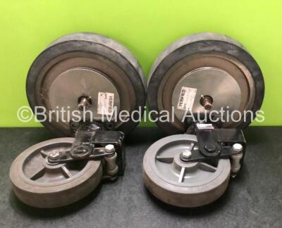 Job Lot Including 2 x GE Drive Wheels and 2 x GE Front Casters