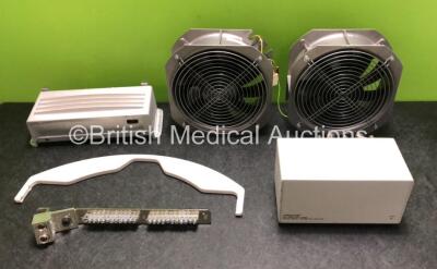 Job Lot Including 1 x Latch Handle, 1 x Inline Analog Distribution Amplifier, 2 x Top Fan Gantry and 1 x 5148811:REV 4 Unit