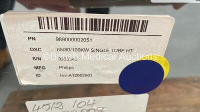 Philips 65/80/100KW Single Tube HT Part No 989000002051 (E6) - 2