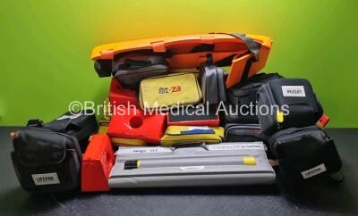 Job Lot Including 4 x Lifepak Defibrillator Cases, 1 x Mangar ELK Emergency Lifting Cushion, 5 x Foam and 21 x EZ-10 Cases *cage*