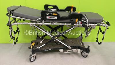 Ferno Pegasus Ambulance Stretcher with Mattresses (Hydraulics Tested Working) *S/N PEG6130*