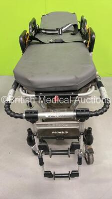 Ferno Pegasus Ambulance Stretcher with Mattresses (Hydraulics Tested Working) *S/N PEG6130* - 3