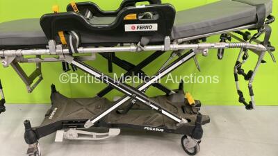 Ferno Pegasus Ambulance Stretcher with Mattresses (Hydraulics Tested Working) *S/N PEG6130* - 4