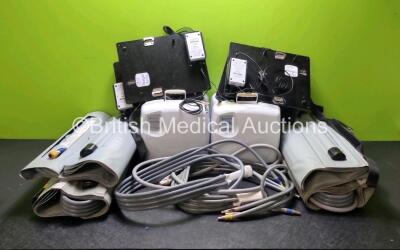 Job Lot Including 4 x Mangar ELK Emergency Lifting Cushions with 4 x Controllers, 4 x Mangar Airflo Plus Compressors with 4 x Battery Packs , 4 x Mangar Airflo Plus Chargers and 4 x Mangar Stowage Boards