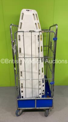 Cage of 8 Spinal Boards (Cage Not Included)